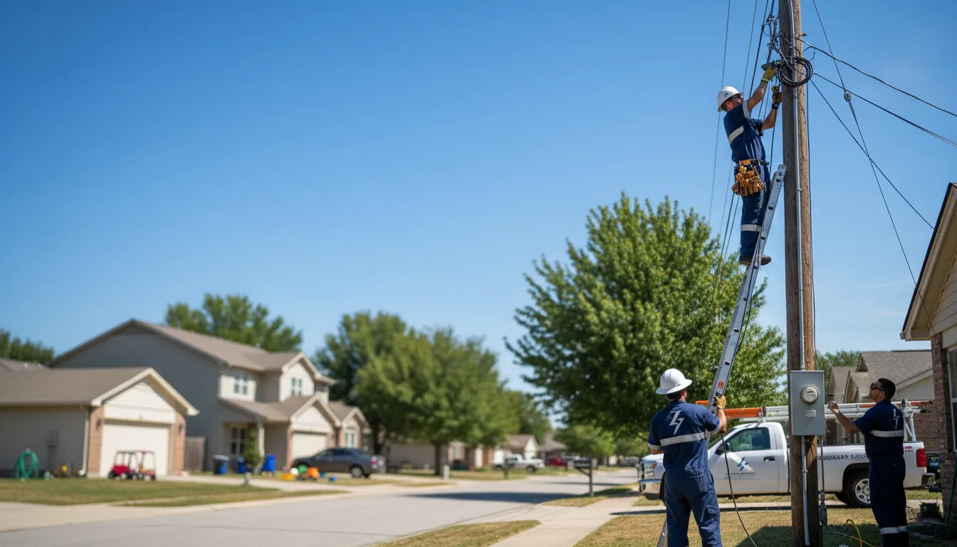 Residential electrician providing installation services in Clarissa, MN